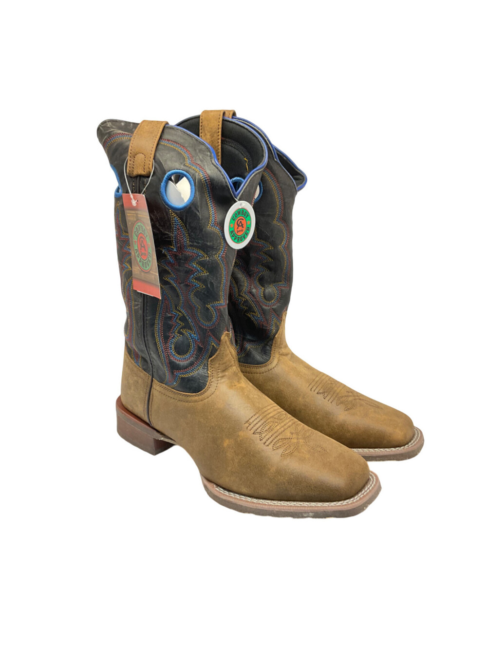 Laredo Men's 13" Pull-On Tan Isaac Square Toe Western Boots 7963 Tan Size 10EW